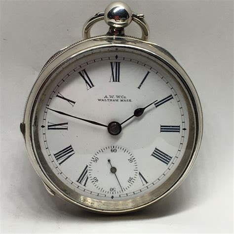 Waltham Sterling Silver Pocket Watch Ashton Blakey Vintage Watches
