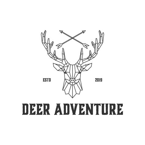 Premium Vector Line Art Deer Logos For Hunters And The Wild