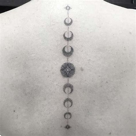 Share More Than 91 Elegant Moon Phases Tattoo Spine Latest