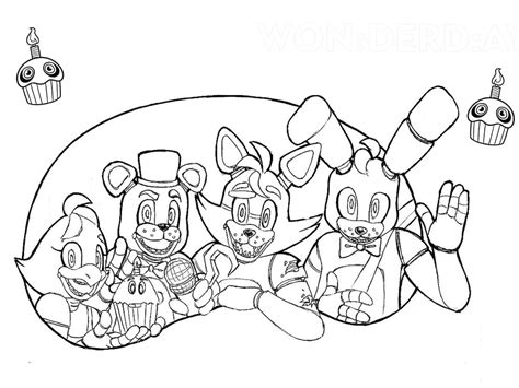 Free Printable Five Nights At Freddy S Coloring Page Download Print