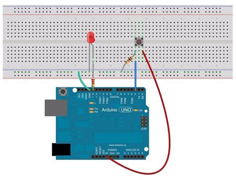 Using A Button With Arduino Guide Code