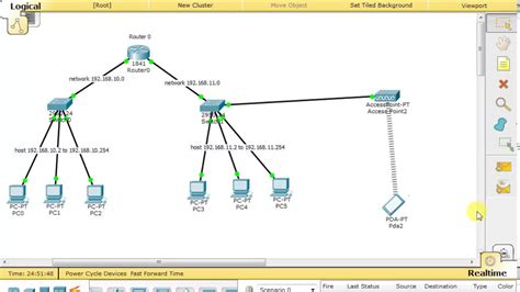 Cisco Packet Tracer Connect Wireless Device In Network Using Access