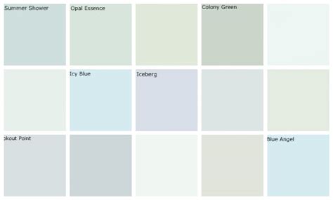 Light Blue Paint Colors Designers Favorites Top Row Lef Flickr