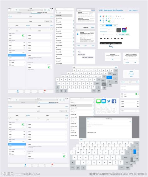 苹果 Ipad Gui设计图psd分层素材psd分层素材设计图库昵图网