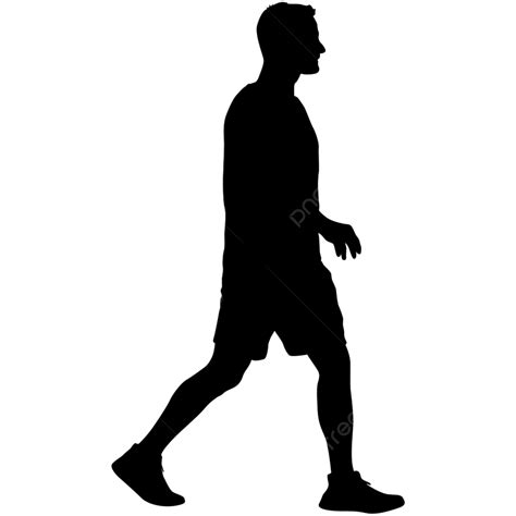 Man Walking Silhouette Png Images Silhouette Of A Walking Man On A
