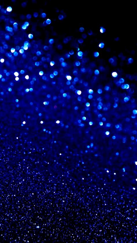 Blue Glitter Aesthetic Wallpaper