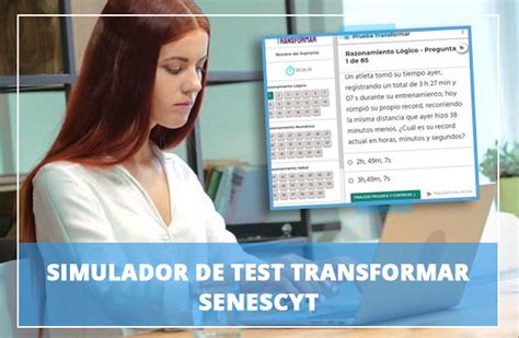 Simulador Test Transformar Senescyt Prueba Examen De Ingreso A Las My