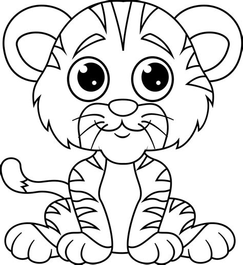Tiger Coloring Book Gincolor Coloring Book Online