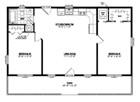 28x40 Lincoln Certified Floor Plan 28ln904 Custom Barns And