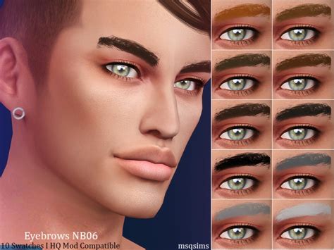 Eyebrows Nb06 At Msq Sims Sims 4 Updates