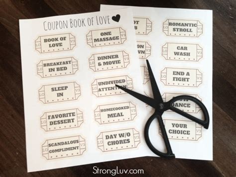 Love Coupon Book For Husband Or Wife Free Printable