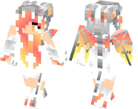 Fire Dragon Girl Skin Minecraft Skin Minecraft Hub