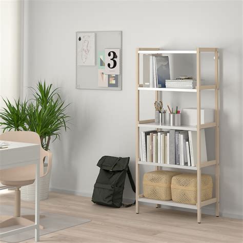 Ekenabben Open Shelving Unit Aspenwhite 70x34x154 Cm 2712x133