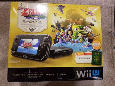 Nintendo Wii U The Legend Of Zelda The Wind Waker Hd Deluxe Set 32gb