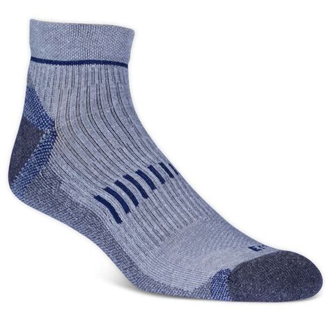 Ems Mens Fast Mountain Lightweight Wool Quarter Socks Grey