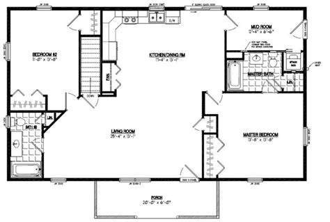 28x48 Pioneer Certified Floor Plan 28pr1205 Custom Barns And