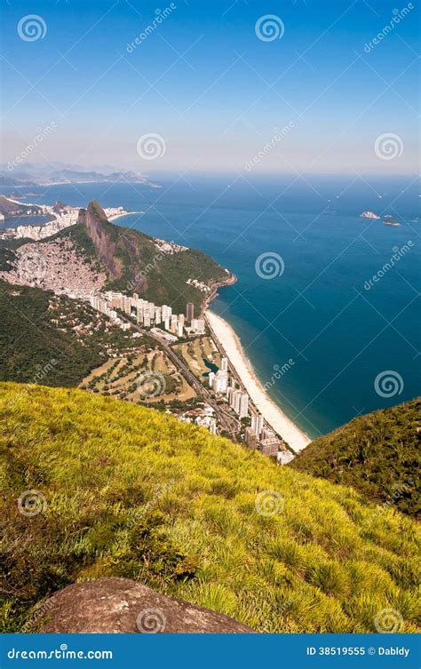 Scenic Rio De Janeiro Aerial View Stock Image Image Of Ipanema