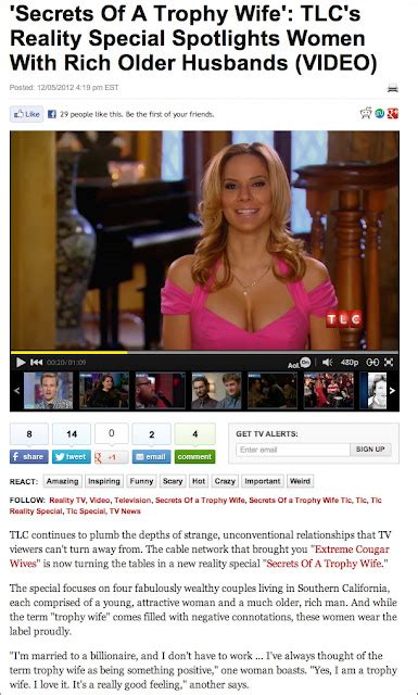 Shandrew Public Relations Huffington Post Posts Trailer To TLC S Secrets Of A Trophy Wife