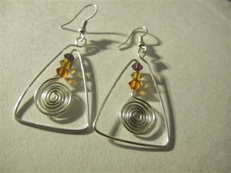 Naomi S Designs Handmade Wire Jewelry New Funky Wire Wrapped Earring