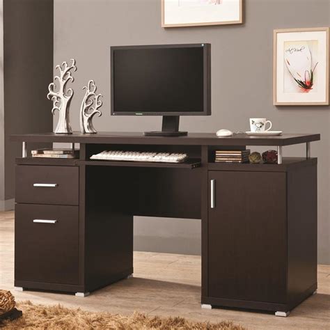 800107 Coaster Furniture Office Desks Silverleaf Furniture