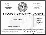 Texas Cosmetology Salon License Images