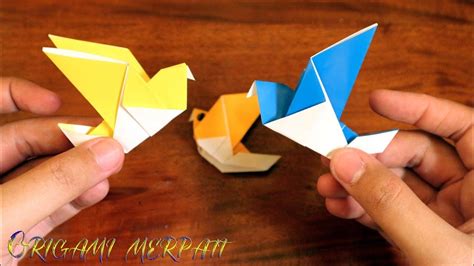 Cara membuat sangkar burung sederhana. Cara membuat origami burung merpati sederhana - YouTube
