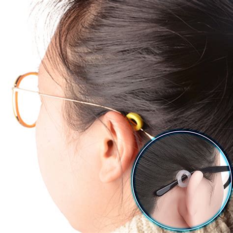 Kalevel Eyeglasses Ear Hooks 3 Pairs Anti Slip Glasses Ear Round Temple Tips Sunglasses Sleeves