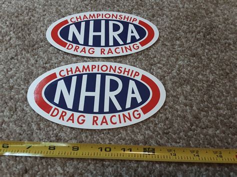 Lot Of 2 Large Nhra Racing Decals Stickers Nhra Hot Rod Rat Rod Nitro