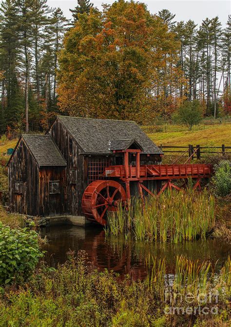 Autumn By The Old Mill Photograph By Joefar Photos Fine Art America
