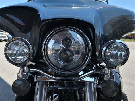 Genssi Led Headlight Compatible With Harley Motorcycles Single 7 Inch