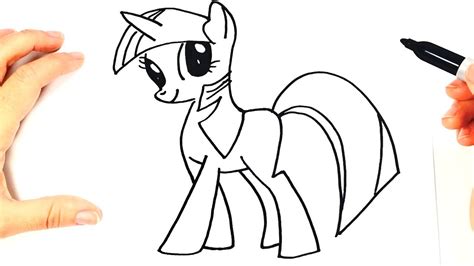 How To Draw My Little Pony My Little Pony Easy Draw Tutorial Youtube