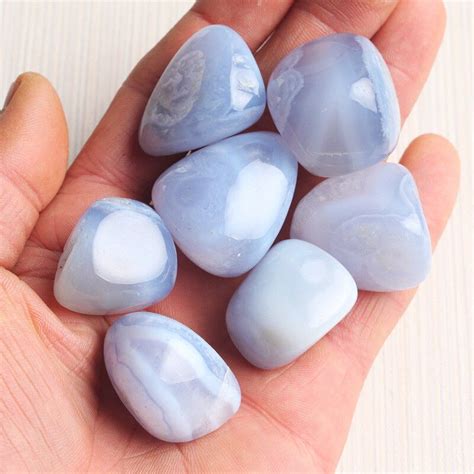 After seeing the trend all over for more home decor ideas, check out: 100g Natural Agate Stone Polished Blue Lace Agate Tumbled ...
