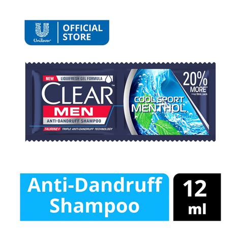 Clear Men Anti Dandruff Shampoo Cool Sport Menthol 12ml