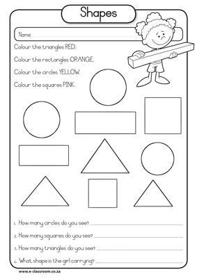 I had to draw something around shapes. Free-Worksheet-MATHS-Geometry-Shapes-9 | Preschool ...