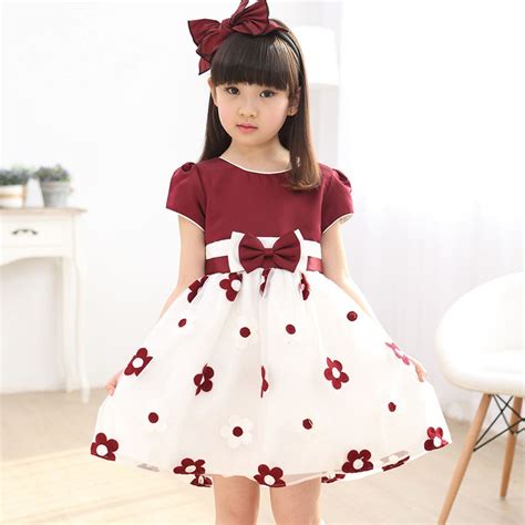 Baby Girl Dress 2017 New Summer Flower Girls Party Princess Dresses 3