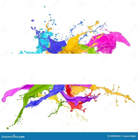 Colorful Paint Splash Stock Images Image 30940254
