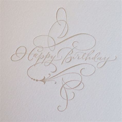 Calligraphy is definitely the elegant and fancy method in. PG304-HAPPY BIRTHDAY CALLIGRAPHY... www.bakedoctor.com ...