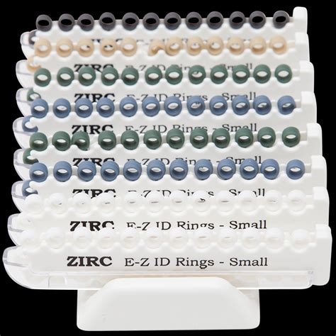 Zirc E Z Id Rings System Small Classic Vibrant Or Jewel Color Dental Fix Shop
