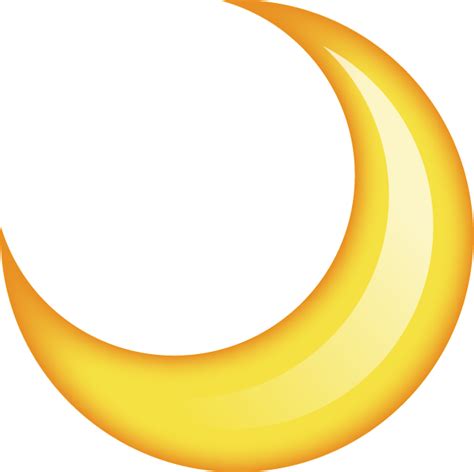 Yellow Crescent Moon Transparent Png All Png All