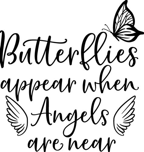 Butterflies appear when angels are near memorial svg file | Etsy