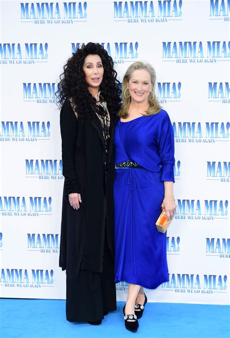 Photo Cher Et Meryl Streep La Premi Re De Mamma Mia Here We Go Again Au Cin Ma Eventim