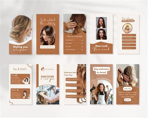 Hair Salon Instagram Story Templates Hair Story Template Etsy Ukraine