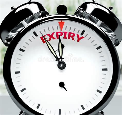 Expiry Soon Almost There In Short Time A Clock Symbolizes A