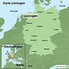 Karte Löningen von ortslagekarte - Landkarte für Deutschland
