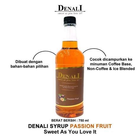 Jual Denali Syrup Sirup Denali Uk Rasa Passion Fruit Di Seller Qr Store Kota Jakarta Utara