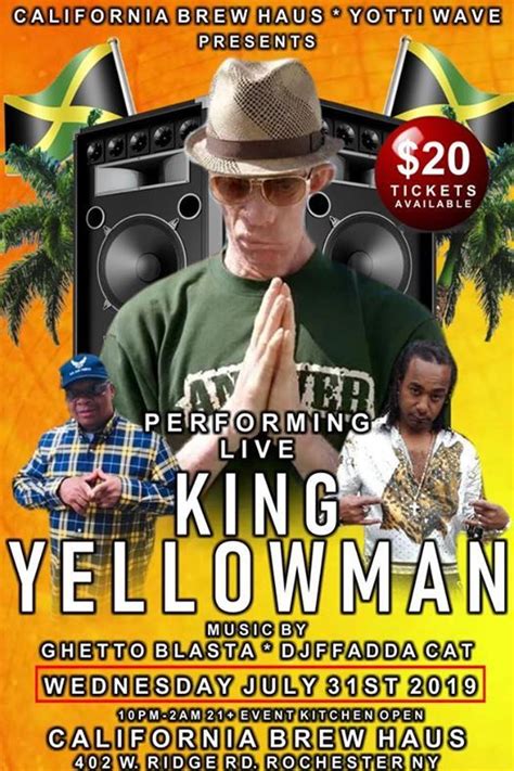 King Yellowman With Sagittarius Band The California Brew Haus