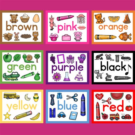 Color Posters With Clip Art The Super Teacher Preschool Color