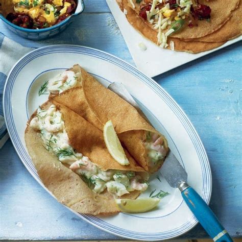 Creamy Smoked Haddock And Prawn Pancakes Recipe Delicious Magazine