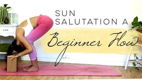 5 Minute Morning Yoga Flow For Beginners Half Sun Salutation A YouTube