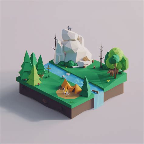 Low Poly Worlds On Student Show